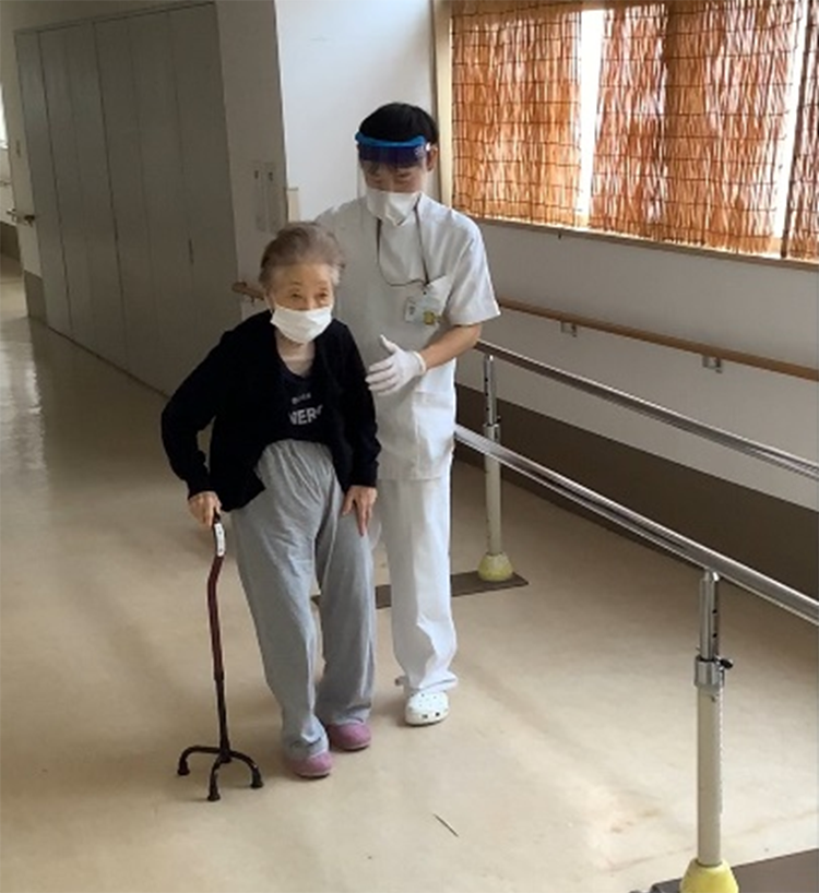 杖歩行の訓練
